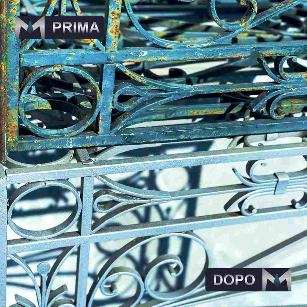 cos'è la SABBIATURA DEI METALLI METAL PAINT SABBIATURA RINGHIERA CANCELLO FERRO ACCIAIO CASA GIARDINO RESTAURO CASTEL VOLTURNO