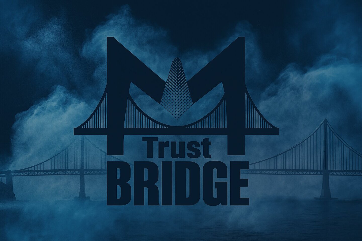 Trust Bridge: Logo Ufficiale Metal Paint in Design Digitale Tecnologico