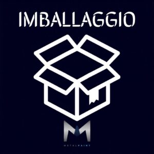 Imballaggio industriale Metal Paint di manufatti metallici verniciati pronti per la consegna