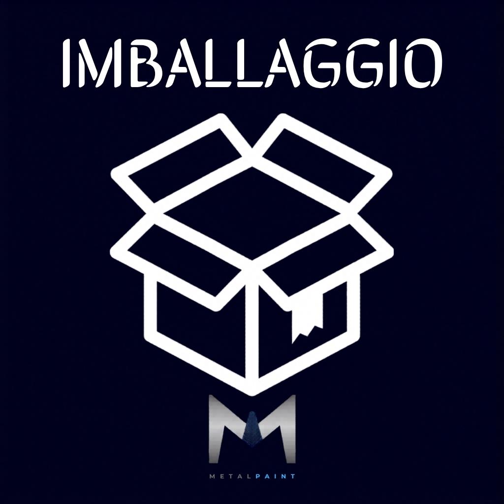 Imballaggio industriale Metal Paint di manufatti metallici verniciati pronti per la consegna